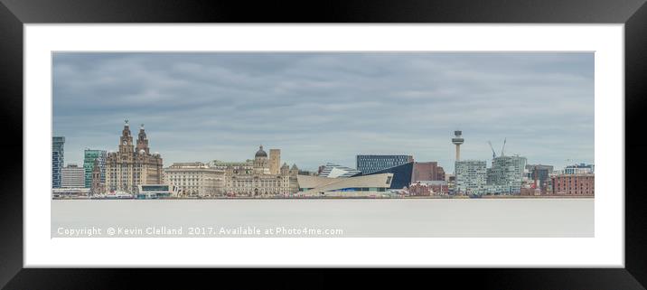 Liverpool Water Front. Framed Mounted Print by Kevin Clelland