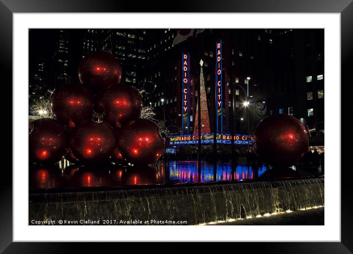 Radio City Music Hall Framed Mounted Print by Kevin Clelland