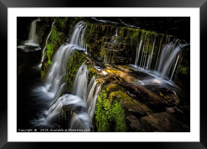 Sgwd Y Pannwr Waterfall BreconBeacons Framed Mounted Print by Kevin Clelland