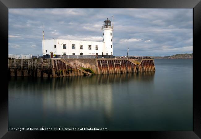 Scarborough Lighthouse Framed Print by Kevin Clelland