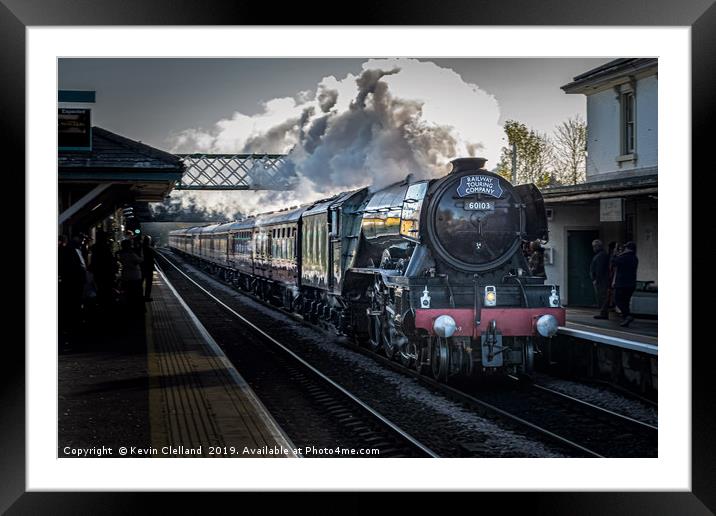 The Flying Scotsman Framed Mounted Print by Kevin Clelland