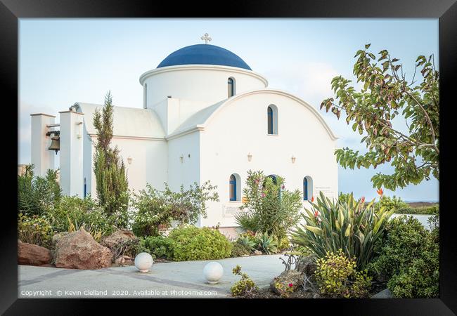 St Nicholas Church Paphos Framed Print by Kevin Clelland