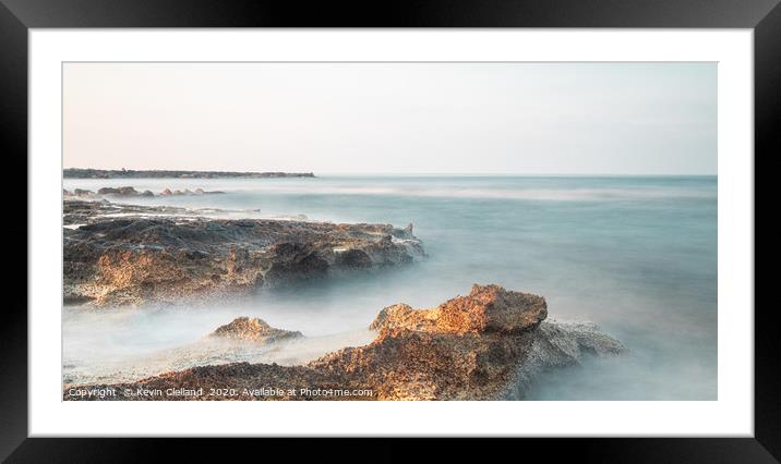 Paphos sea view Framed Mounted Print by Kevin Clelland