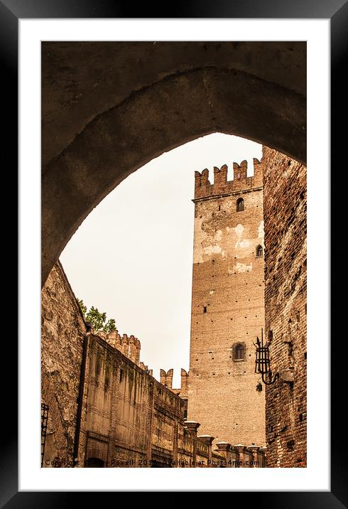 Verona Castle Framed Mounted Print by Amy Powell