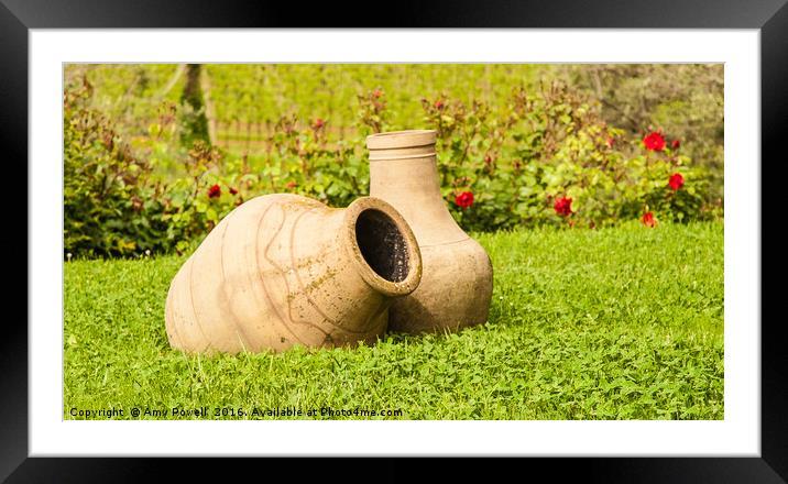 Wine Pots Framed Mounted Print by Amy Powell