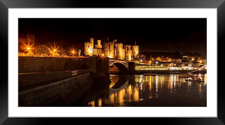  Conwy Castle  Framed Mounted Print by Chris Evans