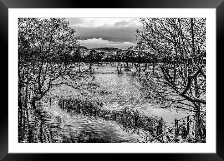  Conwy Valley in Flood  Framed Mounted Print by Chris Evans