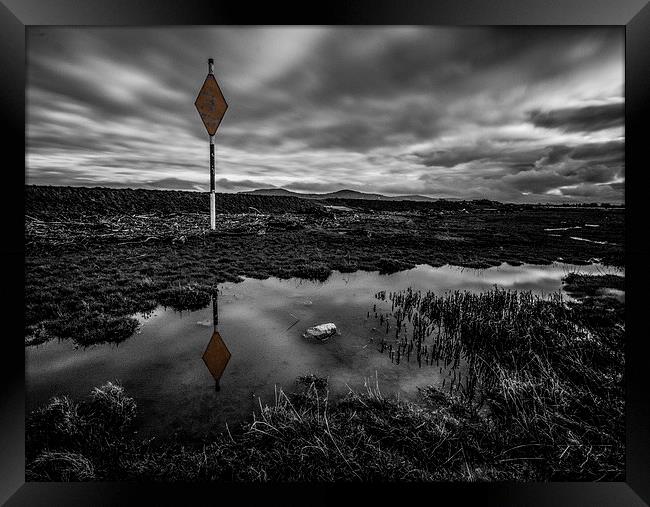  Gas Marker on the River Clwyd  Framed Print by Chris Evans