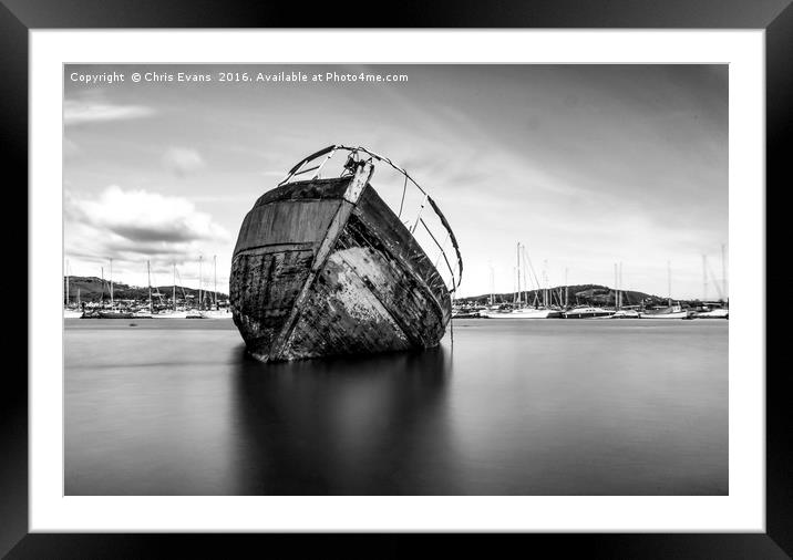 Conwy Harbour Framed Mounted Print by Chris Evans