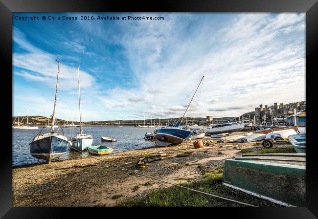 Conwy Harbour  Framed Print by Chris Evans