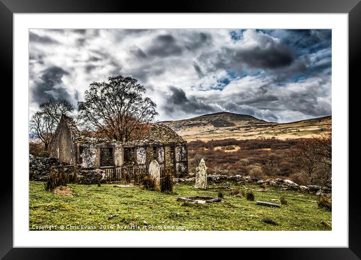 The abandoned Chapel  Framed Mounted Print by Chris Evans