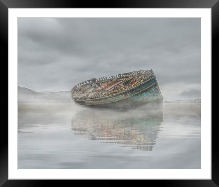 Mist in Dulas Bay  Framed Mounted Print by Chris Evans