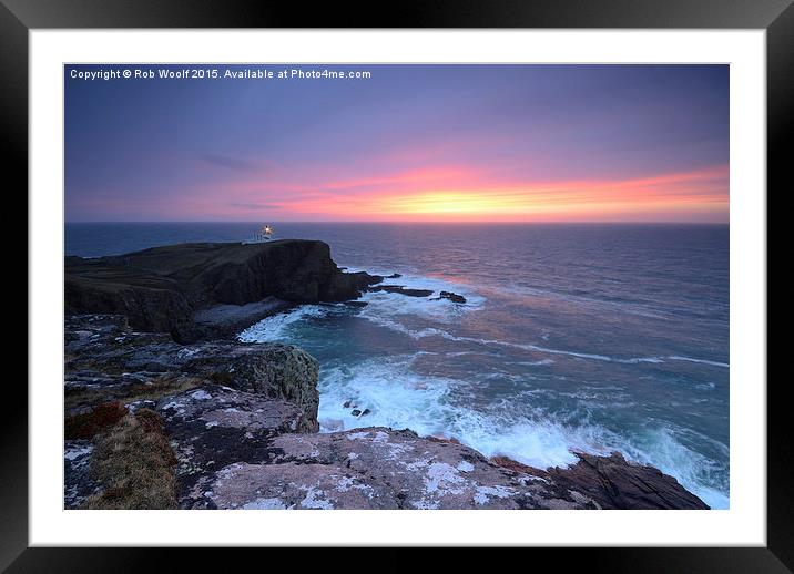  Stoer Head Lighthouse, Scottish Highlands Framed Mounted Print by Rob Woolf