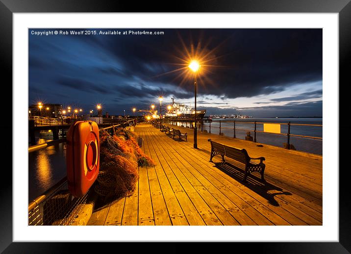  Ha'penny Pier, Harwich Framed Mounted Print by Rob Woolf