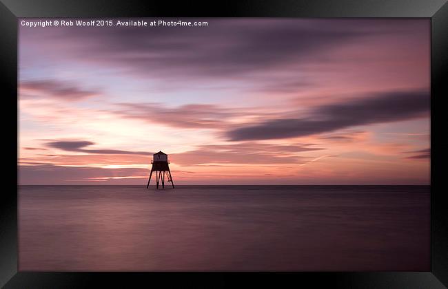  Dovercourt PInks Framed Print by Rob Woolf