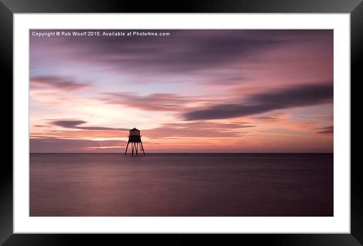  Dovercourt PInks Framed Mounted Print by Rob Woolf