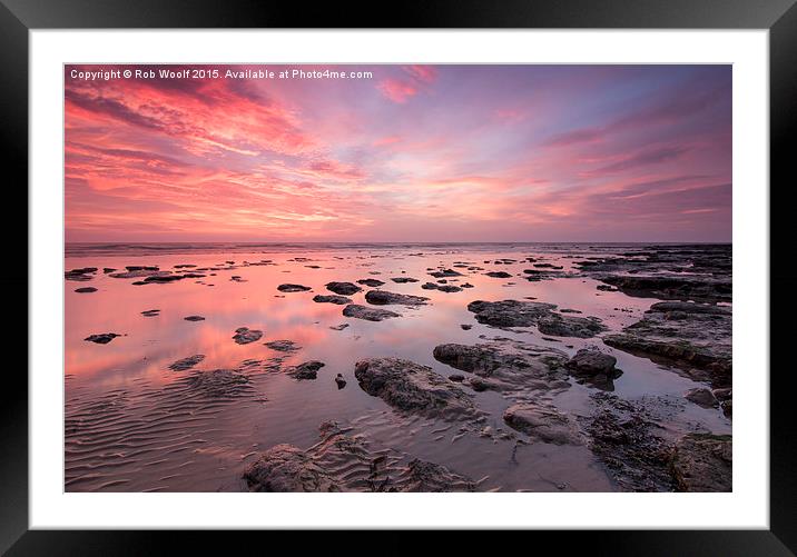  Colours of the Naze Framed Mounted Print by Rob Woolf