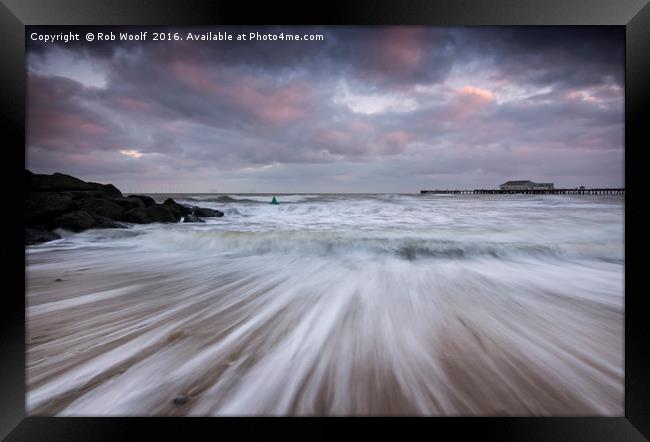 Motion in the Ocean Framed Print by Rob Woolf