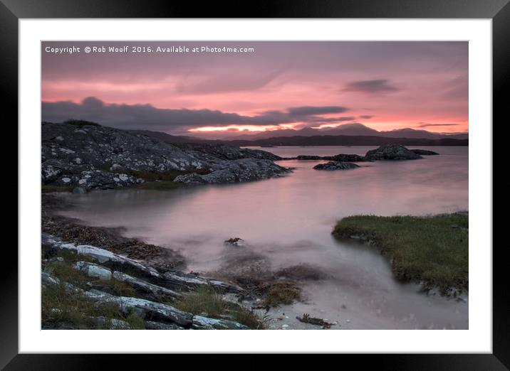 Arisaig Dreams Framed Mounted Print by Rob Woolf