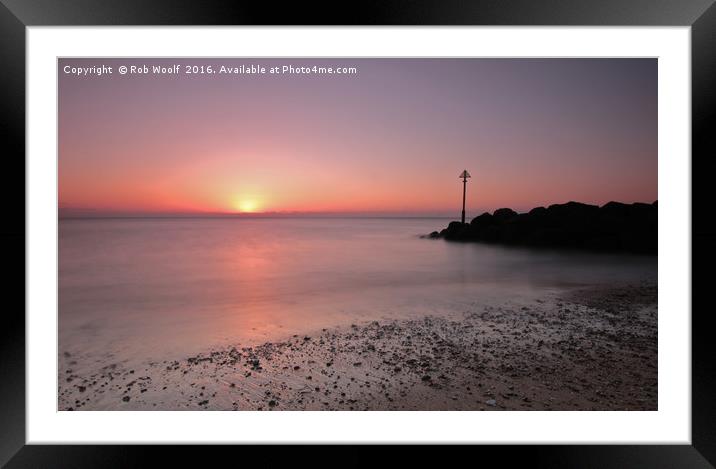 Holland on Sea Serenity. Framed Mounted Print by Rob Woolf