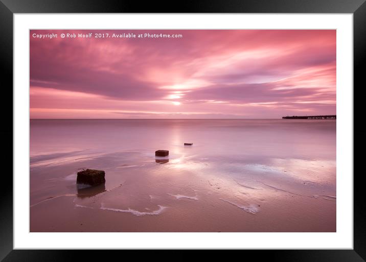 Walton in the pink Framed Mounted Print by Rob Woolf