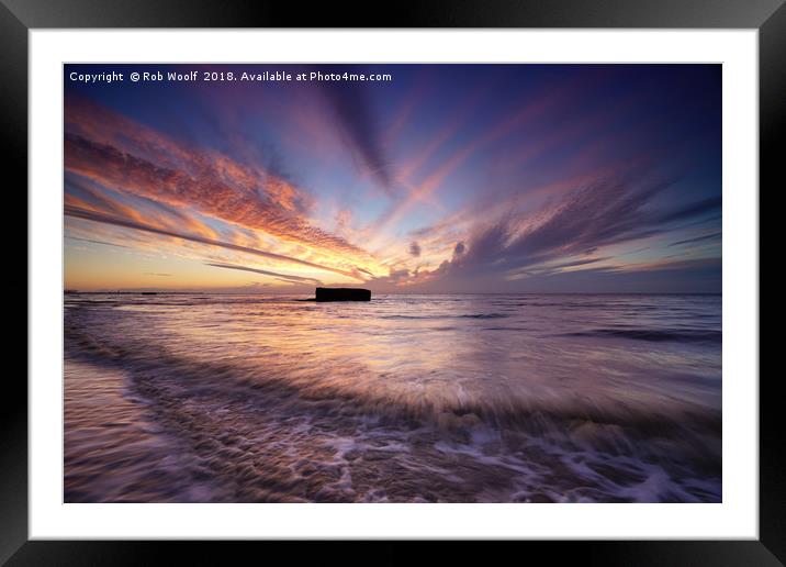 Summer Solstice at Walton on the Naze. Framed Mounted Print by Rob Woolf