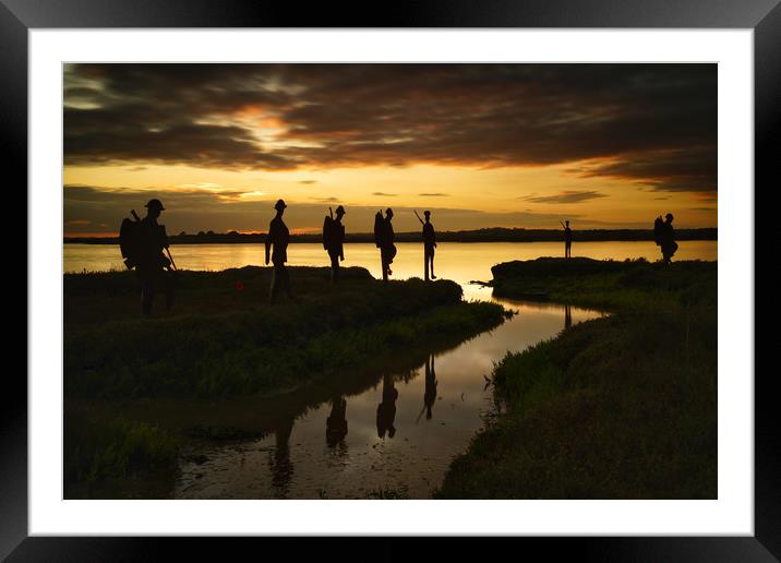 March on the Marshes Framed Mounted Print by Rob Woolf