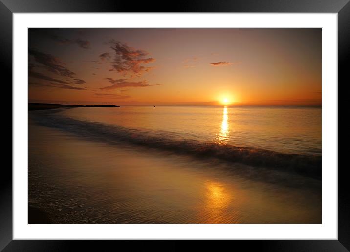 Golden sunrise, Holland on Sea Framed Mounted Print by Rob Woolf