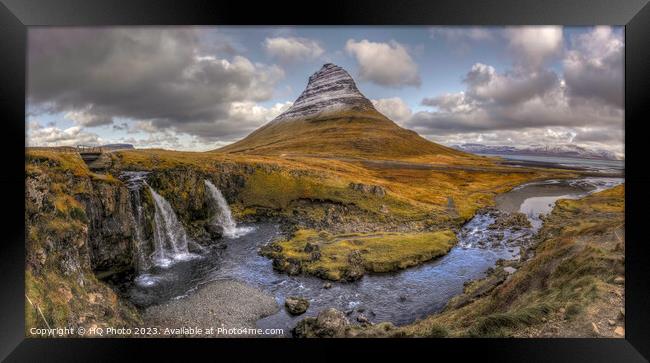 Iceland Mountain Landscape Framed Print by HQ Photo