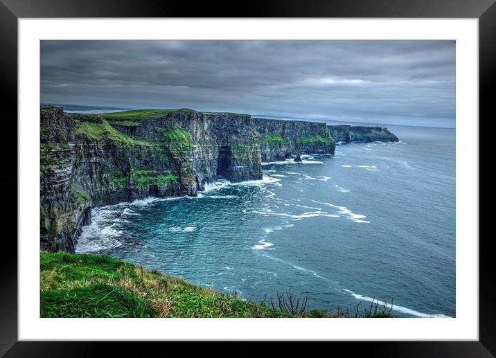 Cliffs of Moher. Ireland. HDR landscape3 Framed Mounted Print by HQ Photo