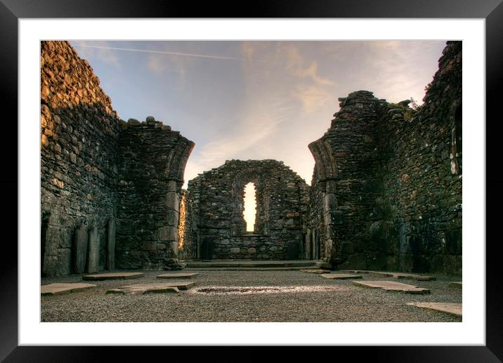 Old HDR photo of irish church Framed Mounted Print by HQ Photo