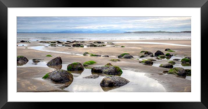 A calm of smooth beach after the sunset Framed Mounted Print by HQ Photo