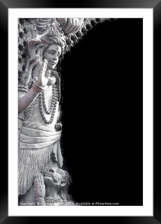 Sculpture of Nepal Framed Mounted Print by Nabaraj Regmi