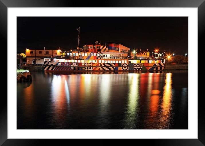   Dazzle Mersey Ferry Snowdrop  Framed Mounted Print by David Chennell