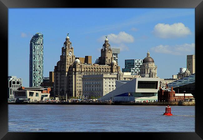  Liverpool Waterfront  Framed Print by David Chennell