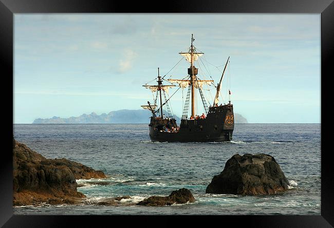  The Pirate Ship Framed Print by David Chennell