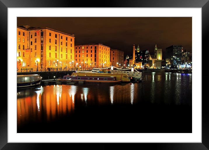  Liverpool Albert Dock Framed Mounted Print by David Chennell