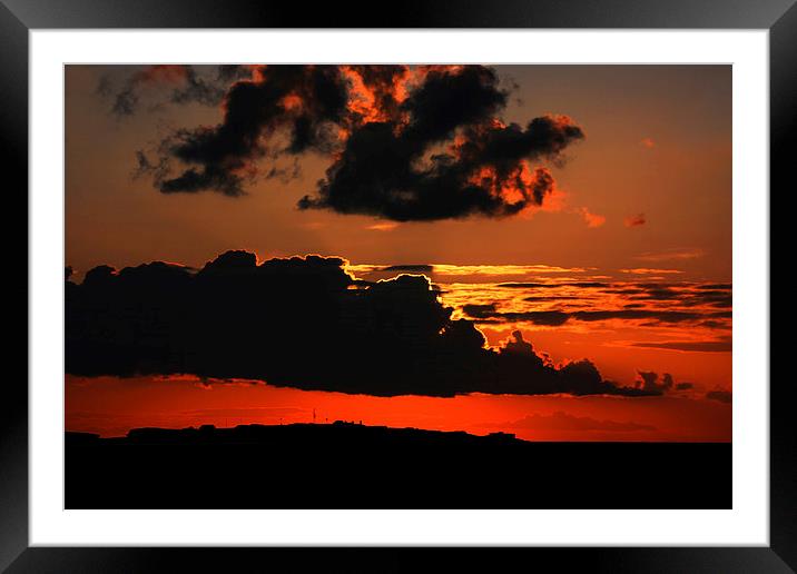  Magical Hilbre Island Sunset Framed Mounted Print by David Chennell