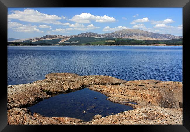  Chatteringshaws Loch  Framed Print by David Chennell