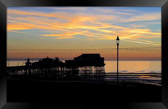  Blackpool North Pier Twilight Framed Print by David Chennell