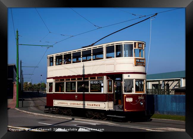 Liverpool Corporation Tram 762  Framed Print by David Chennell