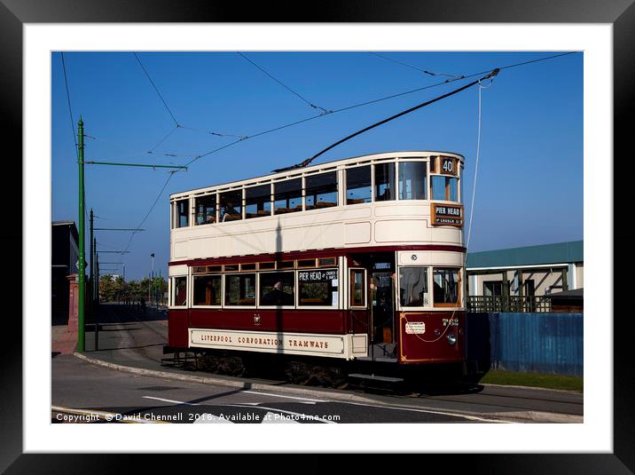 Liverpool Corporation Tram 762  Framed Mounted Print by David Chennell