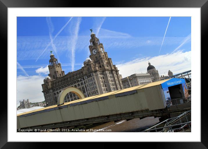 Welcome To Liverpool Framed Mounted Print by David Chennell