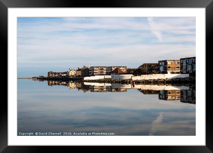 West Kirby Marine Lake Framed Mounted Print by David Chennell