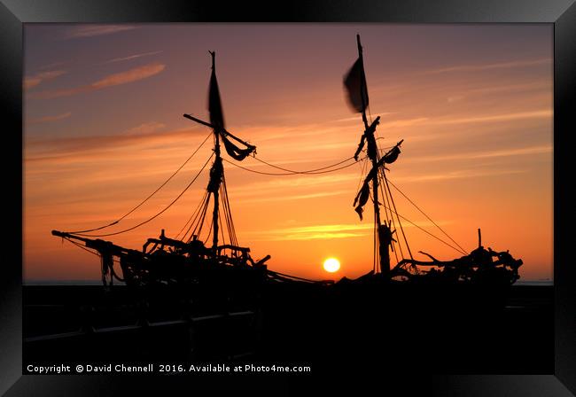 Grace Darling Pirate Ship   Framed Print by David Chennell