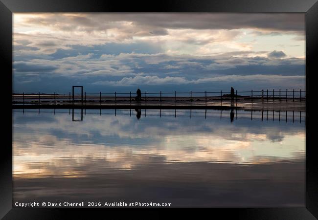 West Kirby Marine Lake  Framed Print by David Chennell