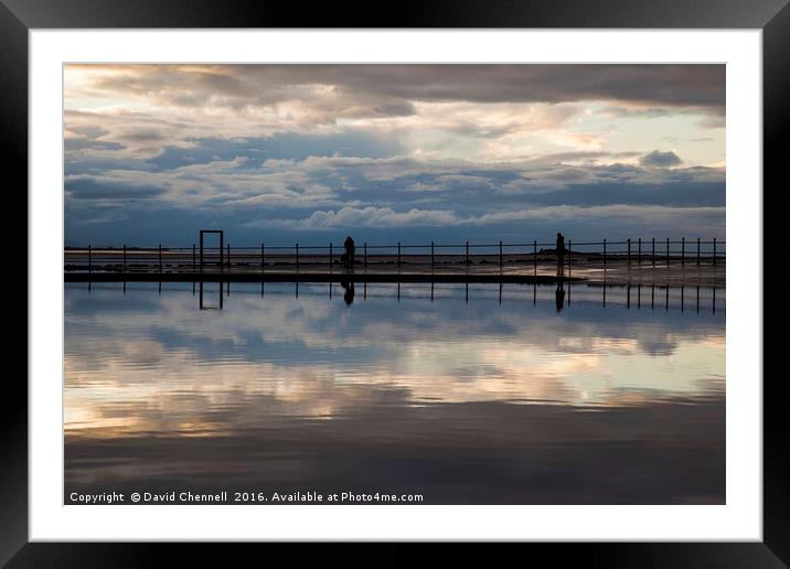 West Kirby Marine Lake  Framed Mounted Print by David Chennell