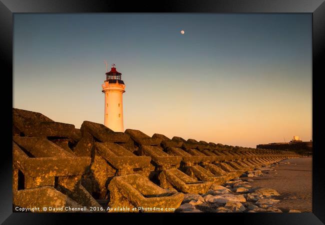 New Brighton Lighthouse  Framed Print by David Chennell