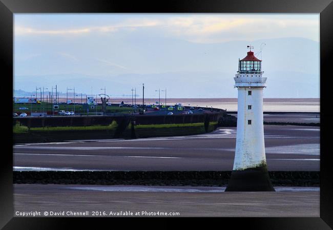 New Brighton Lighthouse  Framed Print by David Chennell