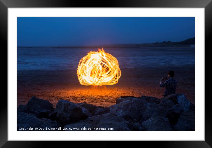 Fireball  Framed Mounted Print by David Chennell